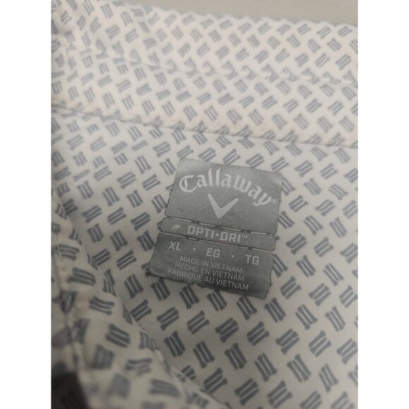 Callaway MENS Opti-Dri Polo White/black accents. EXTRA LARGE - Picture 4 of 7